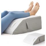 BIEEZZK Leg Elevation Pillow 23.6  White/Grey