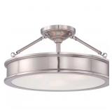 Grafton 3-Light Brushed Nickel Ceiling Light