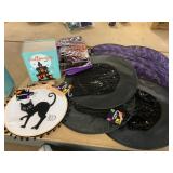 8ct Witch hats,wall decor,fake book, & tote
