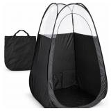 Black Spray Tan Tent with Carry Bag - Large