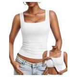 Avidlove Built-in Bra Tank Top, Double-Lined