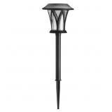 Naples Black Outdoor Solar Path Light (4-Pack)