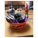 3ct Halloween Bowl,3ct mini sticker boxes & misc