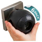 Door Knob Safety Cover 6 Pack, Dual-Lock Black