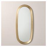 24" Brass Finish Oval Mirror - Hearth & Hand