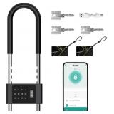 U-Shaped Smart Glass Door Lock, Bluetooth