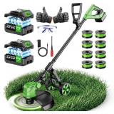 6000mAh Cordless Grass Trimmer, 3-in-1
