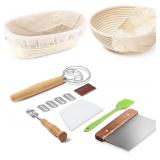 Dimpola Banneton Bread Proofing Basket Set