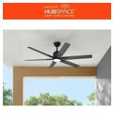 Kensgrove II 60" Matte Black Ceiling Fan
