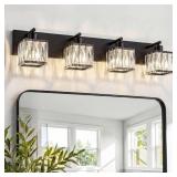 VOLISUN 4-Light Black Vanity Fixture