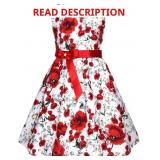Fubin Kid Floral Cotton Girls Dress