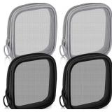 Weewooday 4 Pcs Mesh Makeup Bags, Zipper Pouch