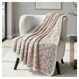 PAVILIA Leopard Throw Blanket 50x60