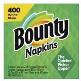 Bounty Paper Napkins White - 400ct