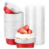 Beasea Disposable Baking Cups with Lids 100