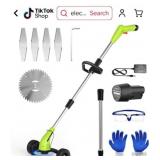 12v cordless power string trimmer, Orange