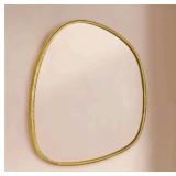19.5 x 16" irregular shaped mirror