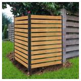 3ct BLACK Air Conditioner Fence 38" x 60"