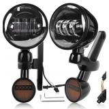 Harley 4.5" LED Fog Lamp Bracket Kit