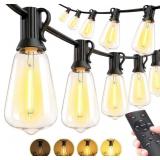 Outdoor String Lights - 50ft, Waterproof