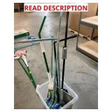 6ct Mop & Brooms & Pet Food Storage Container