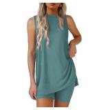 PRETTYGARDEN L Lounge Sets for Women 2-Piece