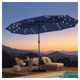 PHI VILLA 15ft Patio Umbrella with Base