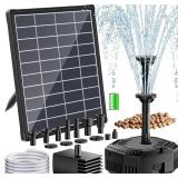 Antfraer 7W Solar Pond Filter Battery Backup