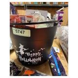 Halloween Bucket w/ Halloween Themed Items
