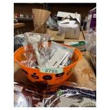 Halloween Bucket w/ Halloween Themed Items