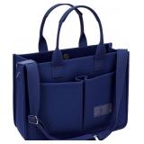 ZHMO Large Canvas Tote Bag with Pockets