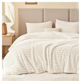 EXQ Home Fluffy Comforter Set Queen, 3 Pc