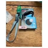 Flexi retractable dog leash & Adjustable collar