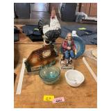 Rooster, Decanters, Etc