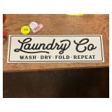 Metal Laundry Co. Sign