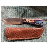Damascus Knife with Sheath