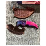 Damascus Knife with Sheath