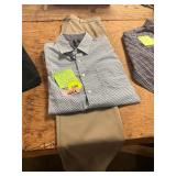 Lee Size L Shirt + 34x32 Khaki Tech Pants