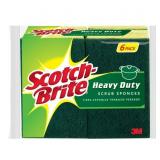 Scotch-Brite Scrubber Sponge 4.5" 6 pk