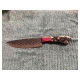 Damascus File Knife