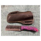 Damascus Knife with Sheath