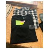 Size L Carhartt Button Up + Salty Crew Graphic T