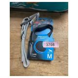 Retractable dog leash & XL dog collar