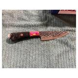 Damascus File Knife
