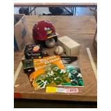 Helmet, Baseballs, Sports/ Trading Cards