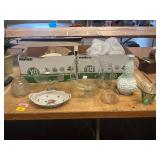 China Set, Vases, Candy Dishes, Etc