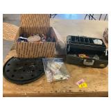 Tackle Box, Hooks + Accessories