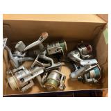 Box of Fishing Reels