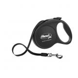 Flexi Black Retractable Nylon Dog Leash Large