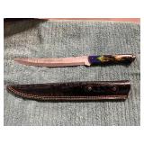 Damascus Knife with Sheath